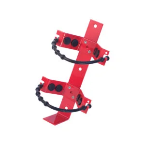 860 5 lb Rubber Strap Vehicle Bracket 3" to 4 1/4" Diameter Shells with Cords
