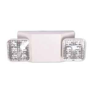 LED Emergency Light with Battery Backup White Housing