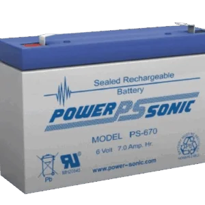 6V 7 Amp PS-670 BAT-6V Power-Sonic Replacement Battery