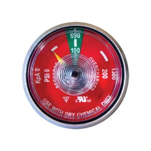 100 PSI Dry Chemical Gauge (5 pieces per pack)