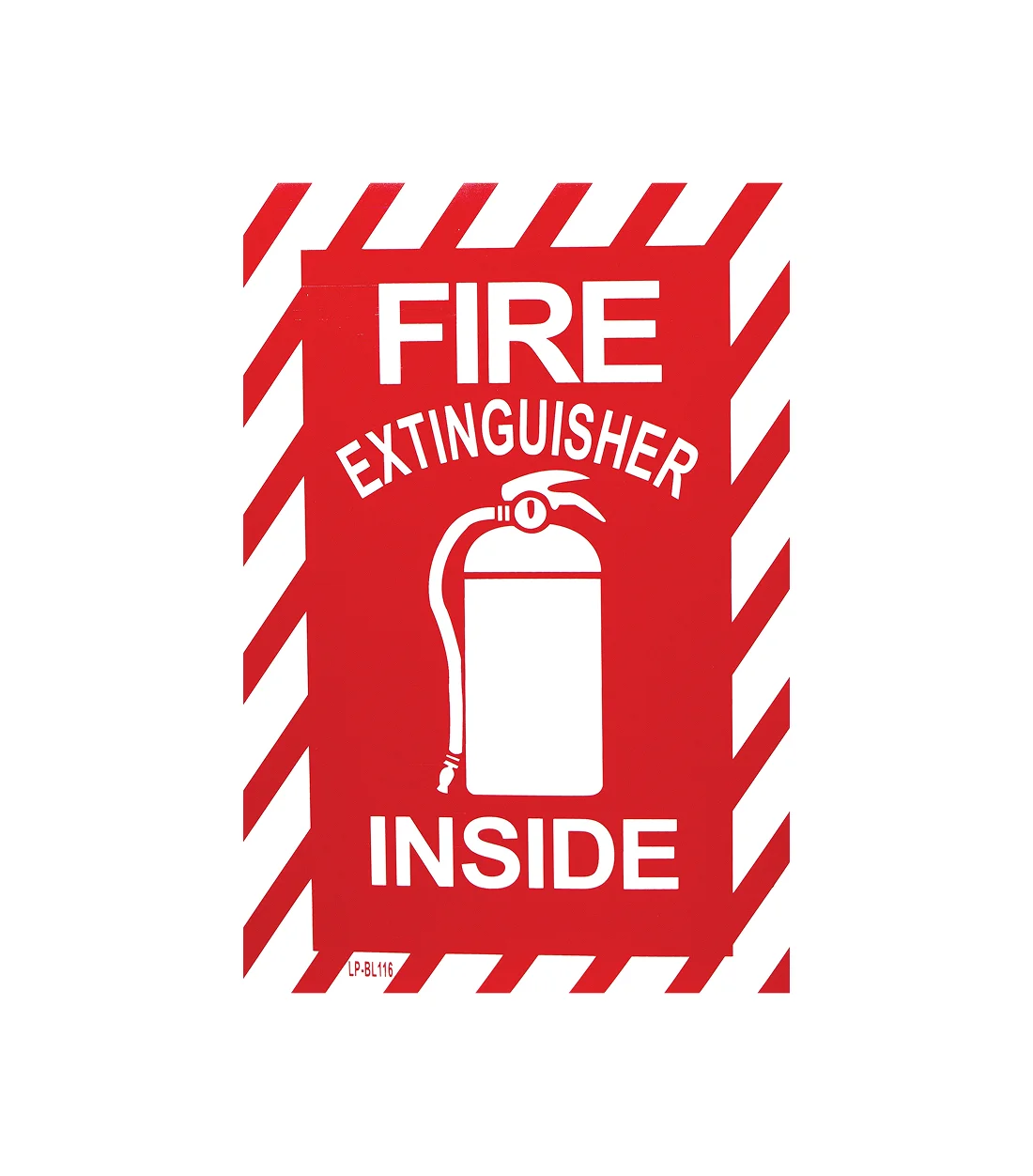 6x9 Fire Extinguisher Inside Sign | Vinyl Fire Safety