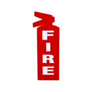 FIRE Red Sign Self-adhesive Vinyl - BL135R (10 pieces per pack)