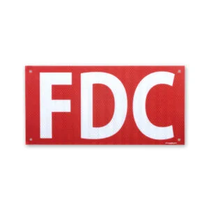 Aluminum FDC Sign with Reflective Letter 14" x 7" - RA246 (5 pieces per pack)