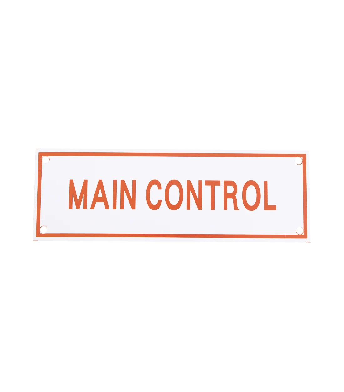 Main Control Aluminum Sign 6