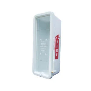 10 lb White Plastic Fire Extinguisher Cabinet