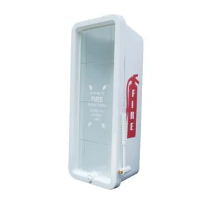 20 lb White Plastic Fire Extinguisher Cabinet