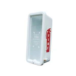 5 lb White Plastic Fire Extinguisher Cabinet