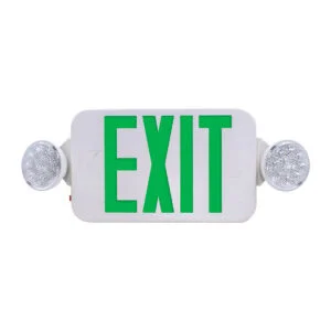 Green LED Exit Emergency Lighting Fixture