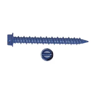 Blue Hex Slot Masonry Screw (100 pieces per pack)