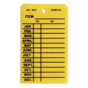 Plastic Inspection Tag - PTAG (100 pieces per pack)