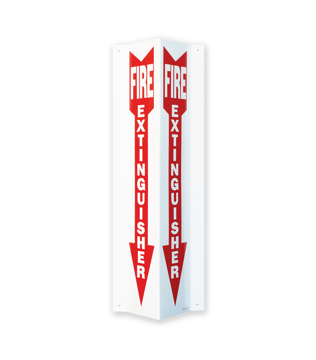3D Rigid Plastic Angle Fire Extinguisher Arrow Sign 4