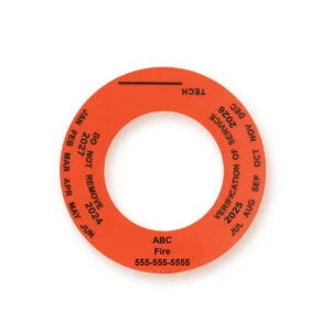 1-3/8" Custom Rigid Plastic Service Verification Collar (100 pieces per pack)