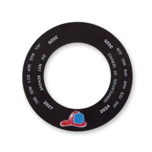 1-3/4" Custom Rigid Plastic Service Verification Collar (100 pieces per pack)