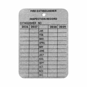 Metal 4 Year Inspection Tag - 4MTAG (100 pieces per pack)