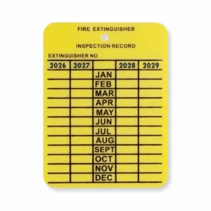 Plastic 4 Year Inspection Tag - 4PTAG (100 pieces per pack)